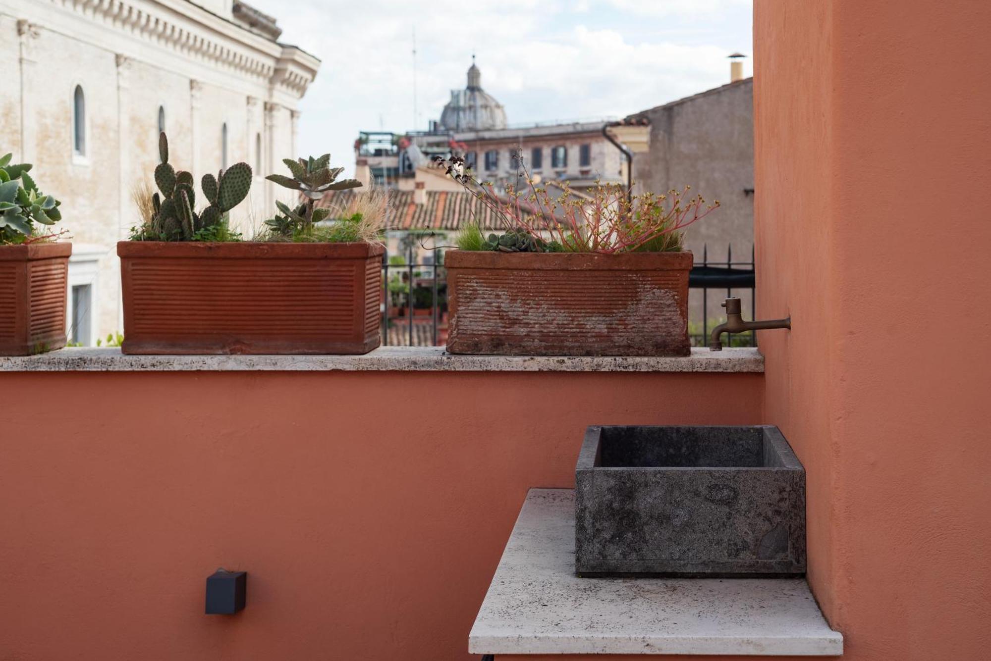Apartment With Terrace In Via Del Pellegrino - Fromhometoโรม ภายนอก รูปภาพ