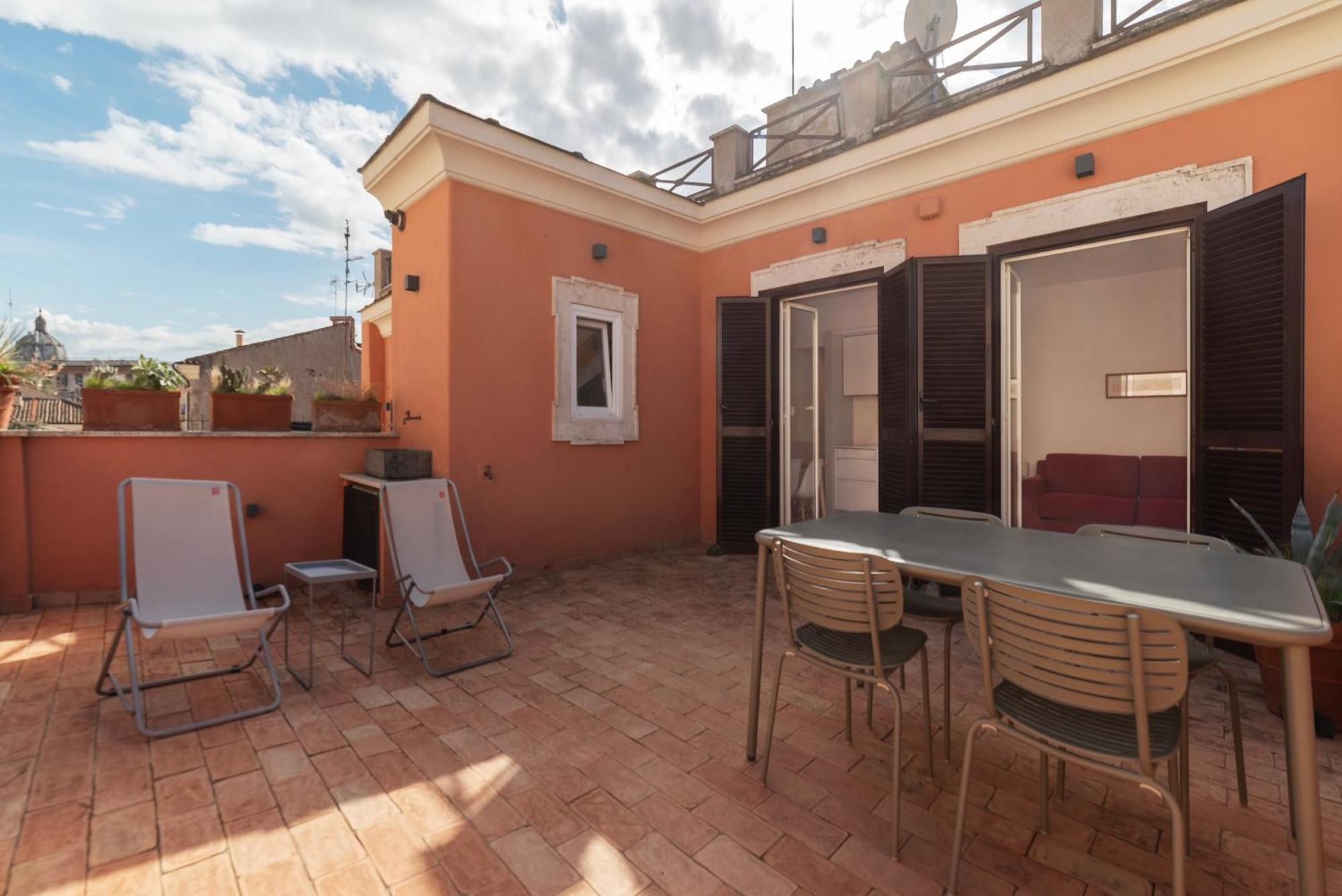 Apartment With Terrace In Via Del Pellegrino - Fromhometoโรม ภายนอก รูปภาพ